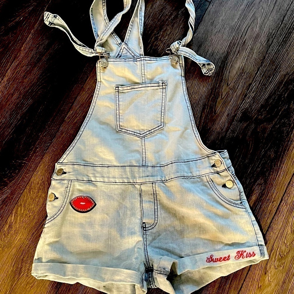 Gloria jeans overall denim shorts